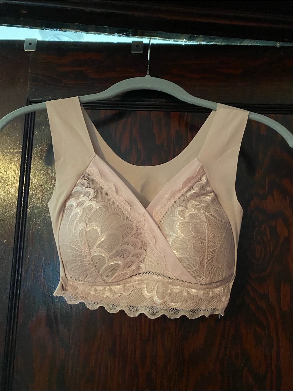 Blush Pink Lace Bralette Size XL